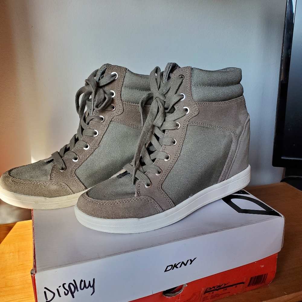DKNY wedge sneakers